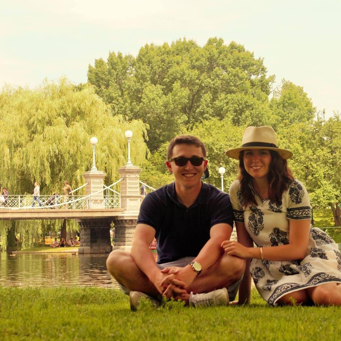 Relaxing in Boston Public Gardens