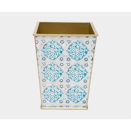 2XL Designer Waste Basket In Blue For Home Decor