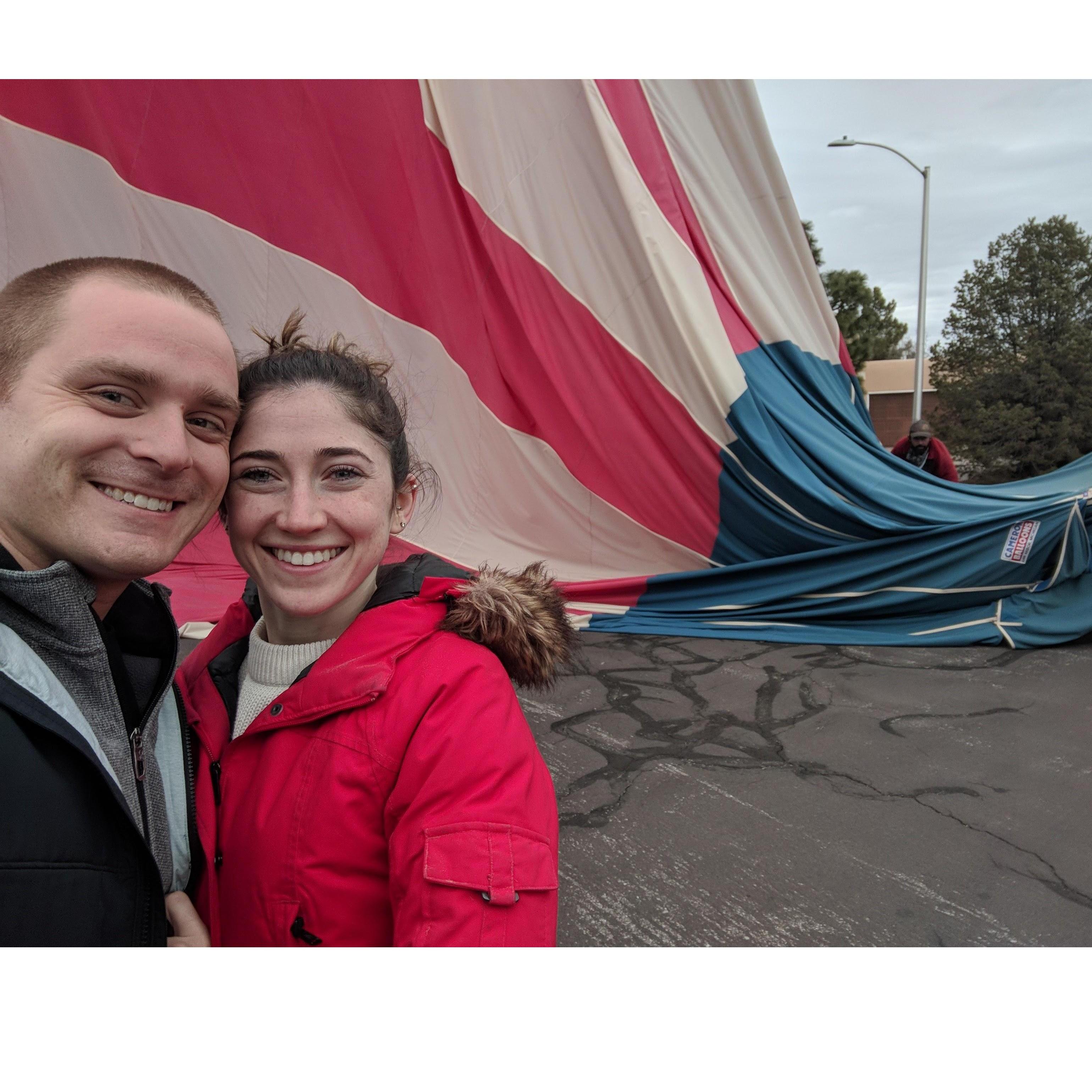 Hot air ballooning in New Mexico
