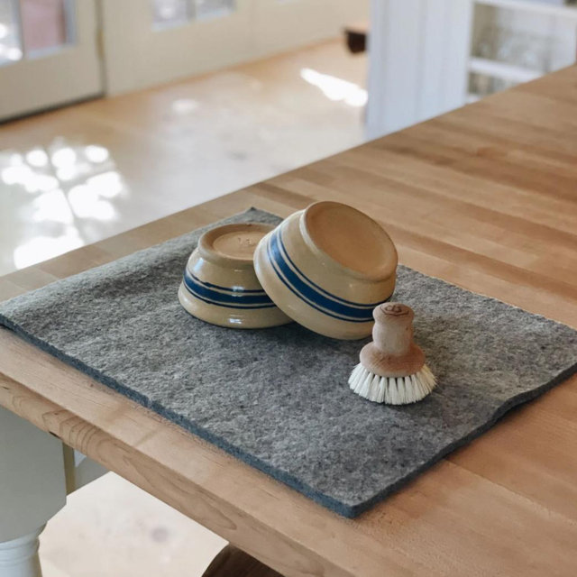 Wool Dish Drying Mat