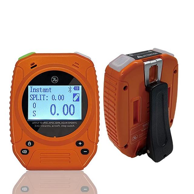 Indesign Shot Timer for Shooting with Belt Clip- IPSC Practice Shooting Timer,Dry Fire for USPSA, APSC, IDPA Competition Timer Steel Challenge(Shot Timer with Belt Clip)