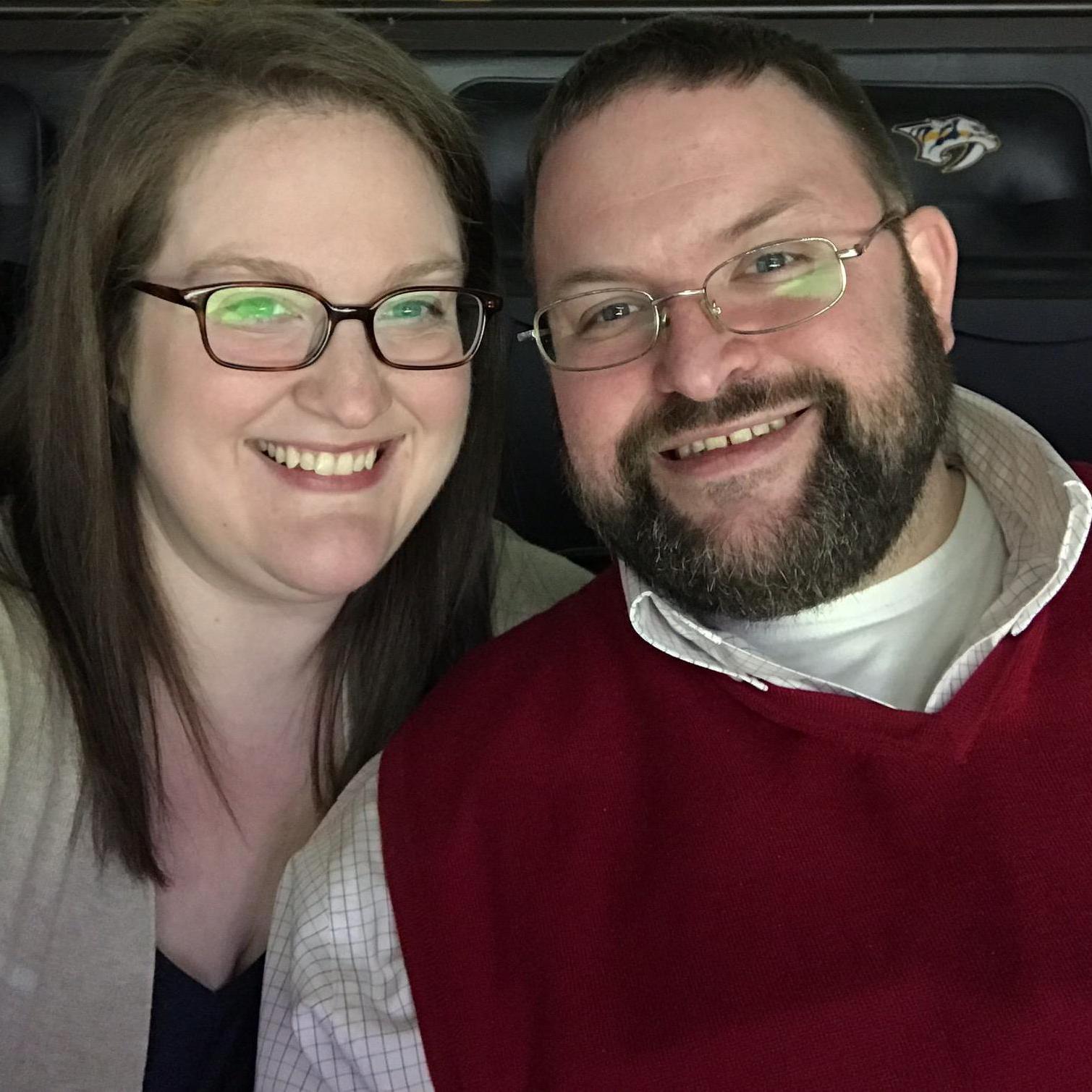 Megan's first Predators hockey game in Smashville (Bridgestone Arena).