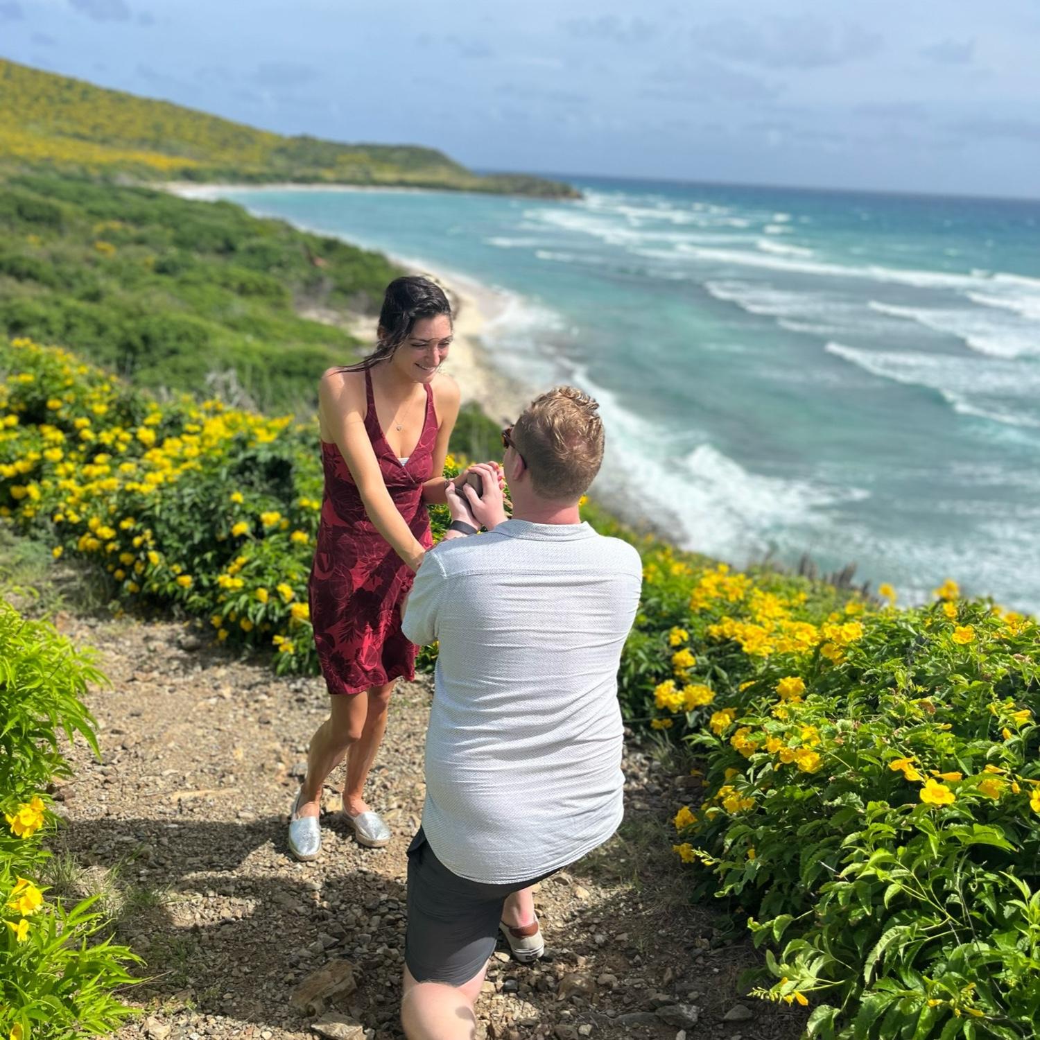 The proposal in beautiful St. Croix, USVI