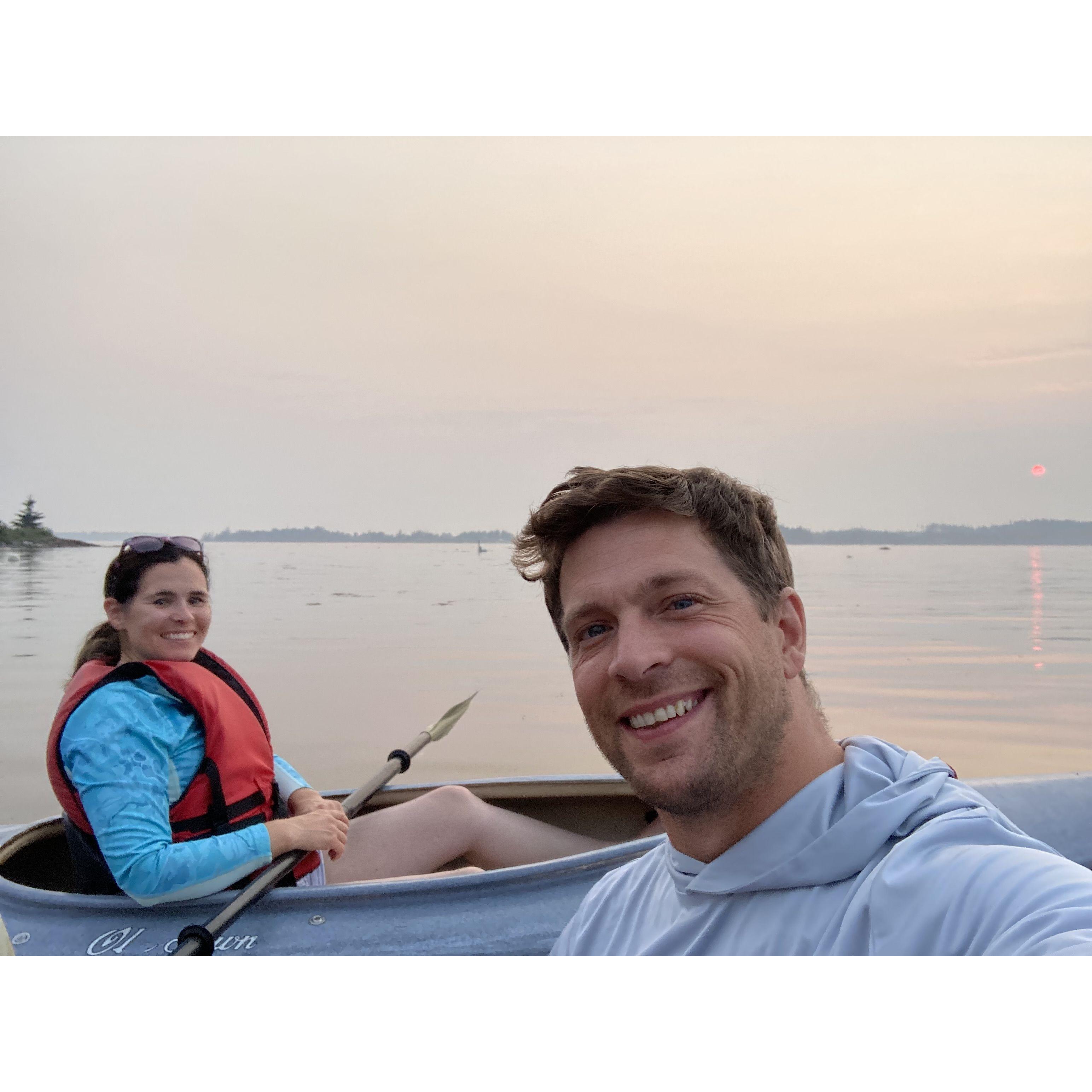Out for a paddle by Hupper Island.