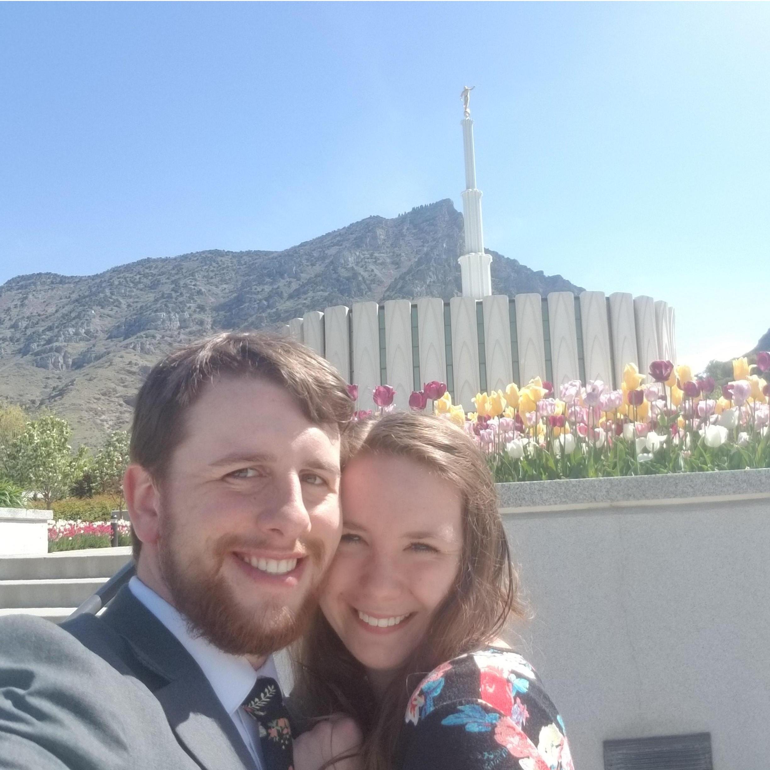 Our first trip to the temple together and our last hurrah before Amanda left for the summer.