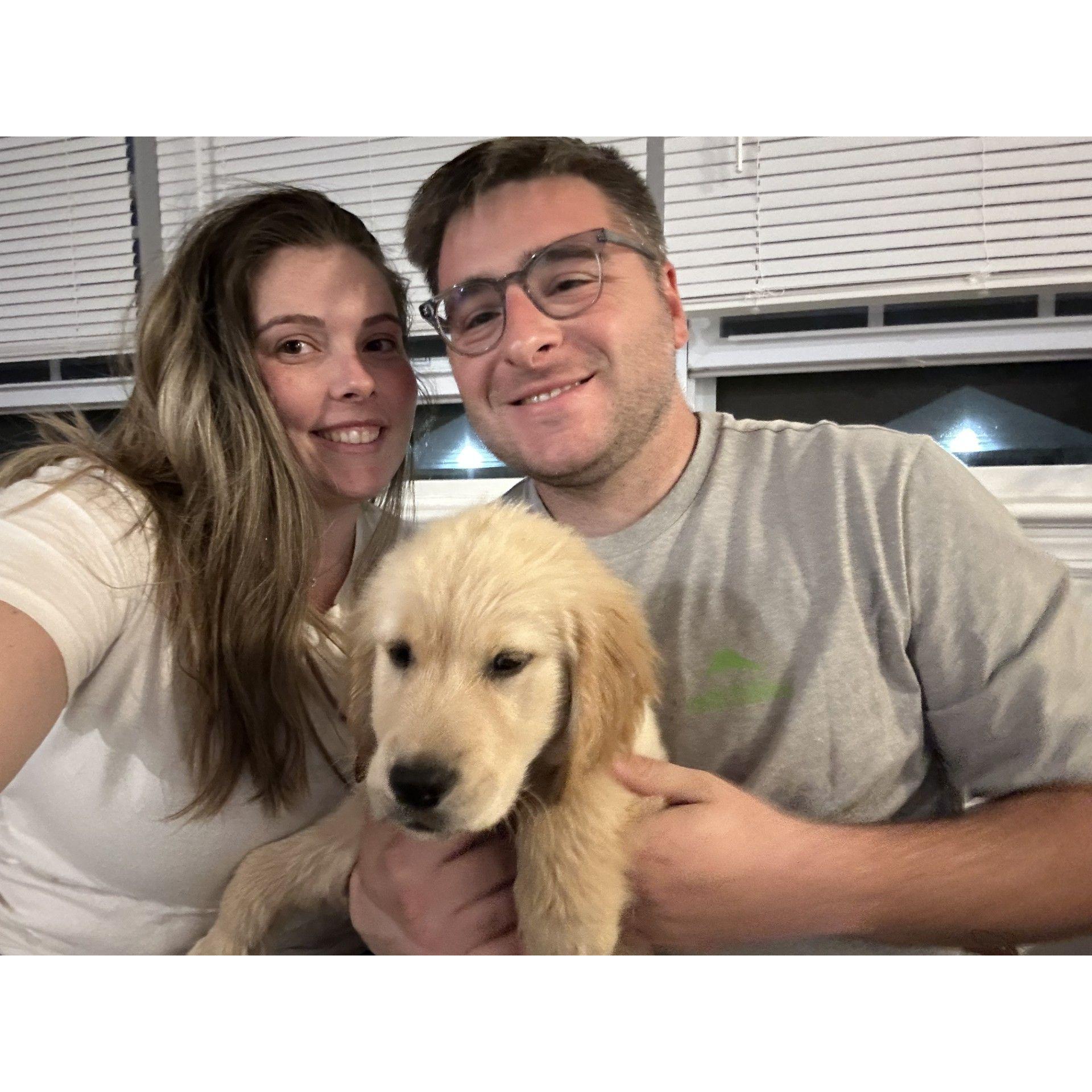 The day we adopted our best boy, Tucker
