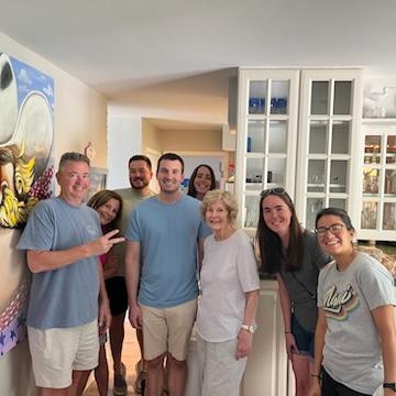 All smiles when at the lake house!