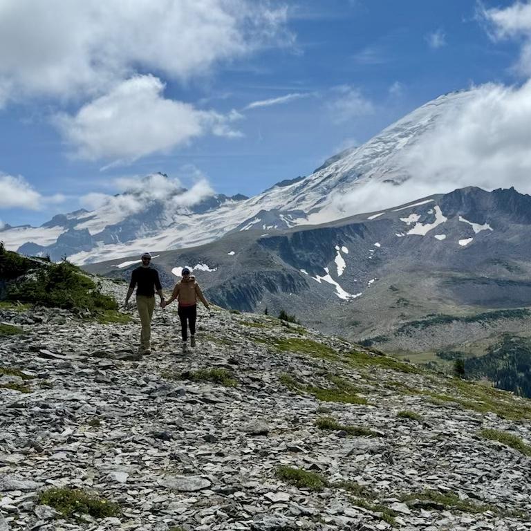 Hiking at Mt. Rainier in memory of Don ❤️