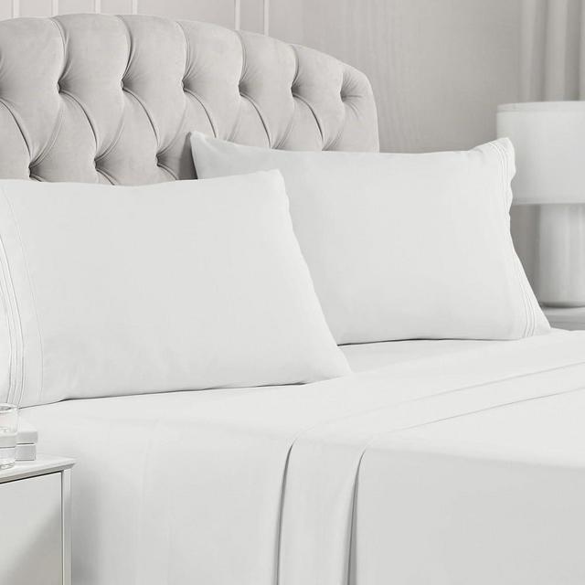 Mellanni King Size Sheets Set - 4 Piece Iconic Collection Bedding Sheets & Pillowcases - Luxury, Extra Soft, Cooling Bed Sheets - Deep Pocket up to 16" - Wrinkle, Fade, Stain Resistant (King, Ivory)