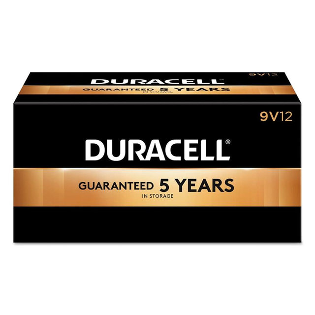 Duracell PGD MN1604BKD Coppertop Battery, Alkaline, 9V Size (Pack of 12)
