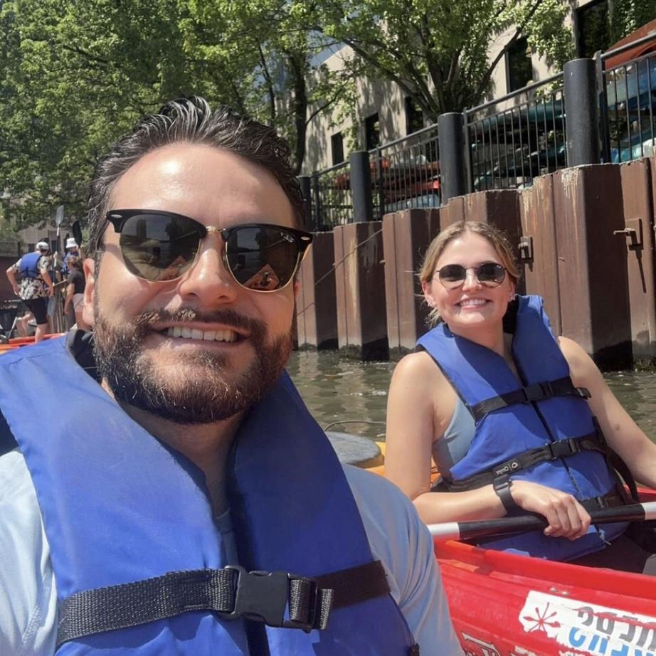 June 3, 2023: Surprise Kayaking date on the Chicago River! This was something Brittany had always wanted to do!
