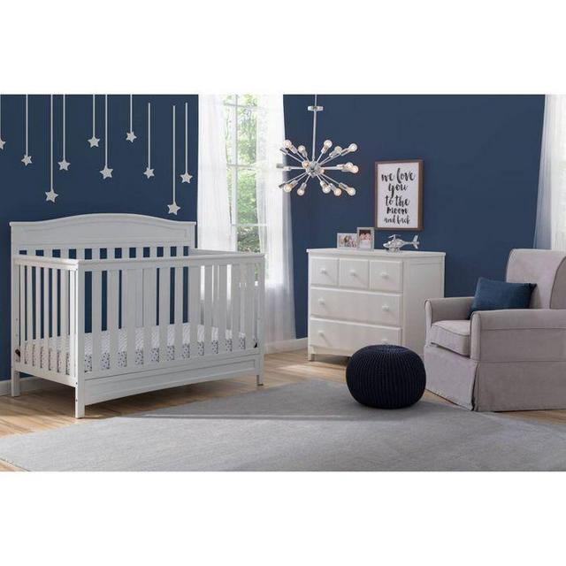 Delta Children® Emery 4-in-1 Convertible Crib- White