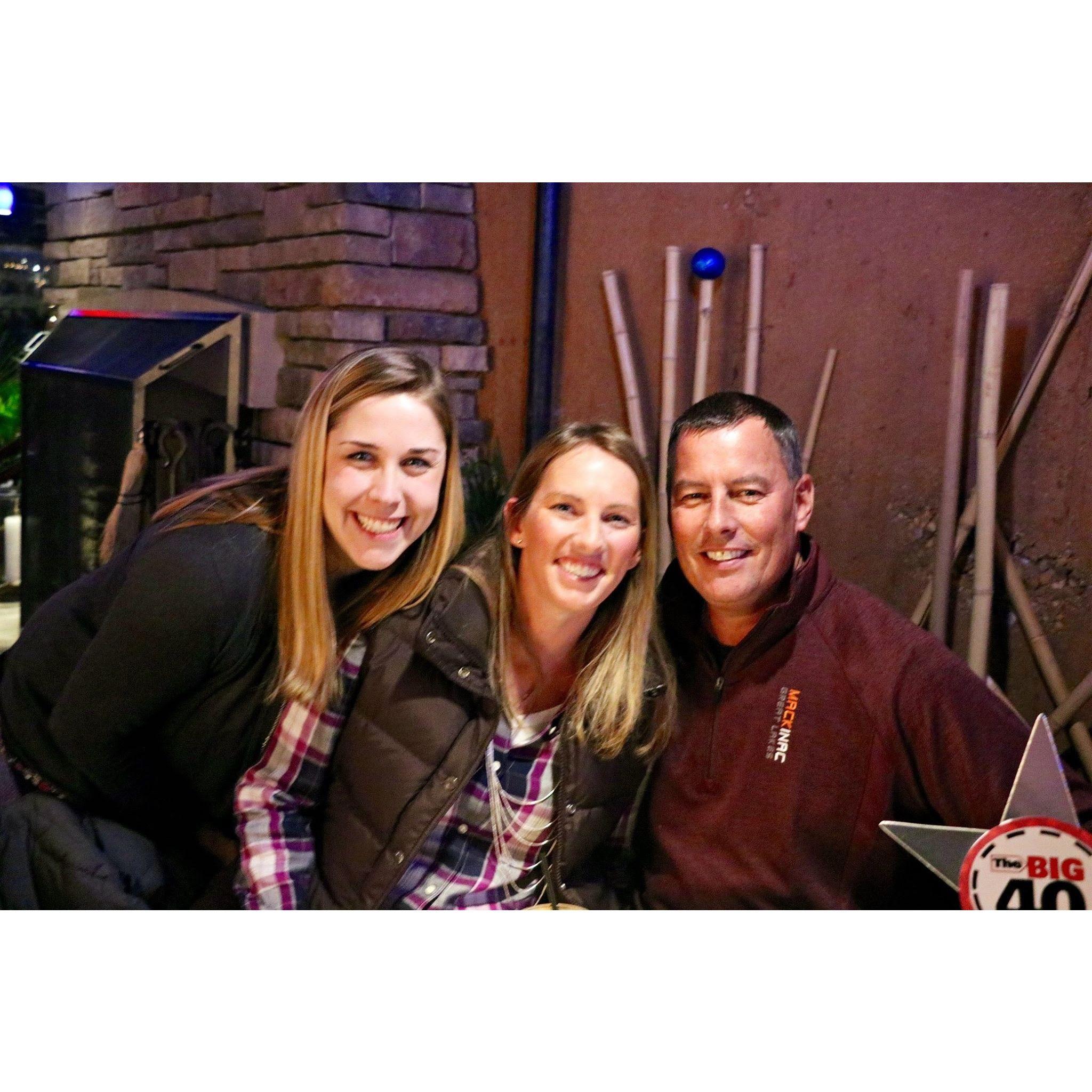 Clare was with us for many of our first "dates"!