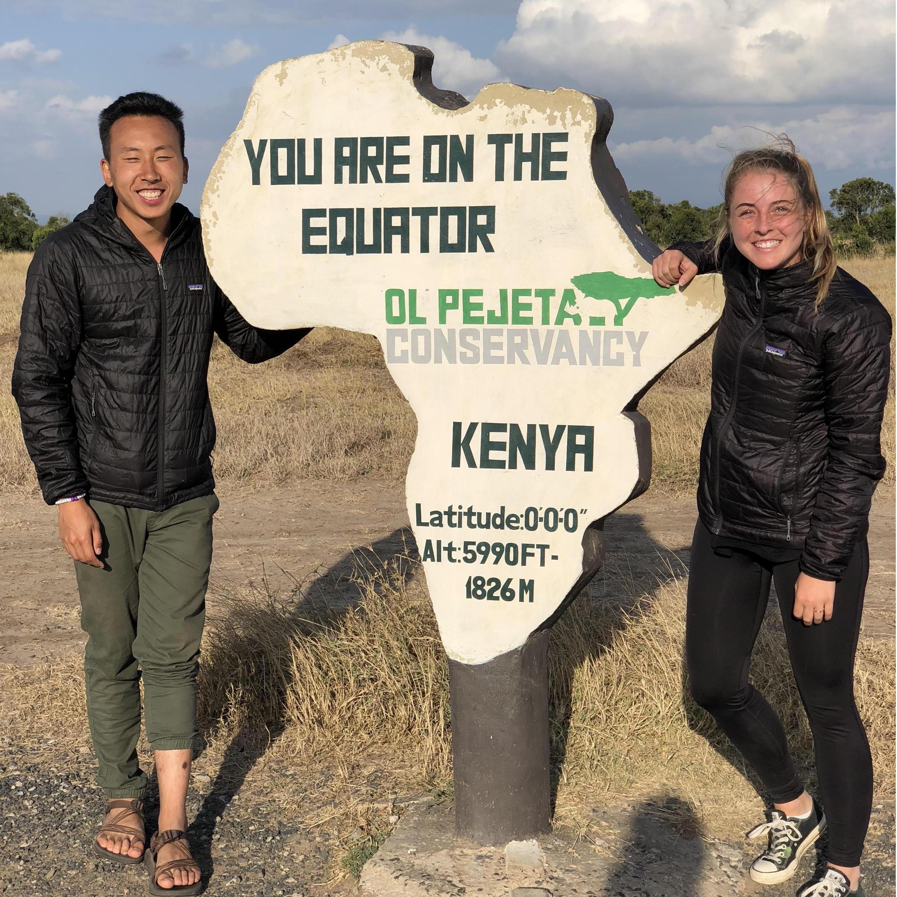 On a safari in Kenya!