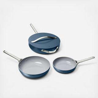 4-Piece Ceramic Non-Stick Fry Pan Set