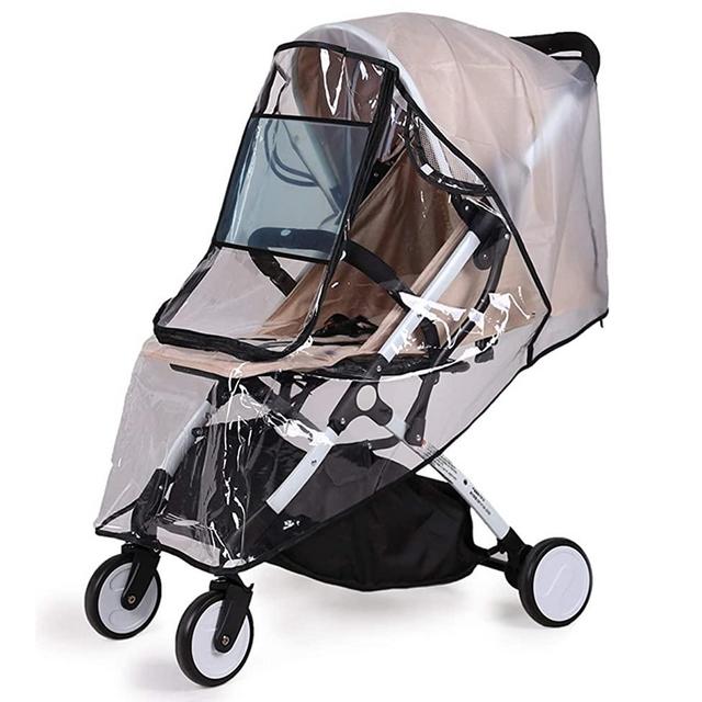 Bemece Stroller Rain Cover Universal, Baby Travel Weather Shield, Windproof Waterproof, Protect from Dust Snow…