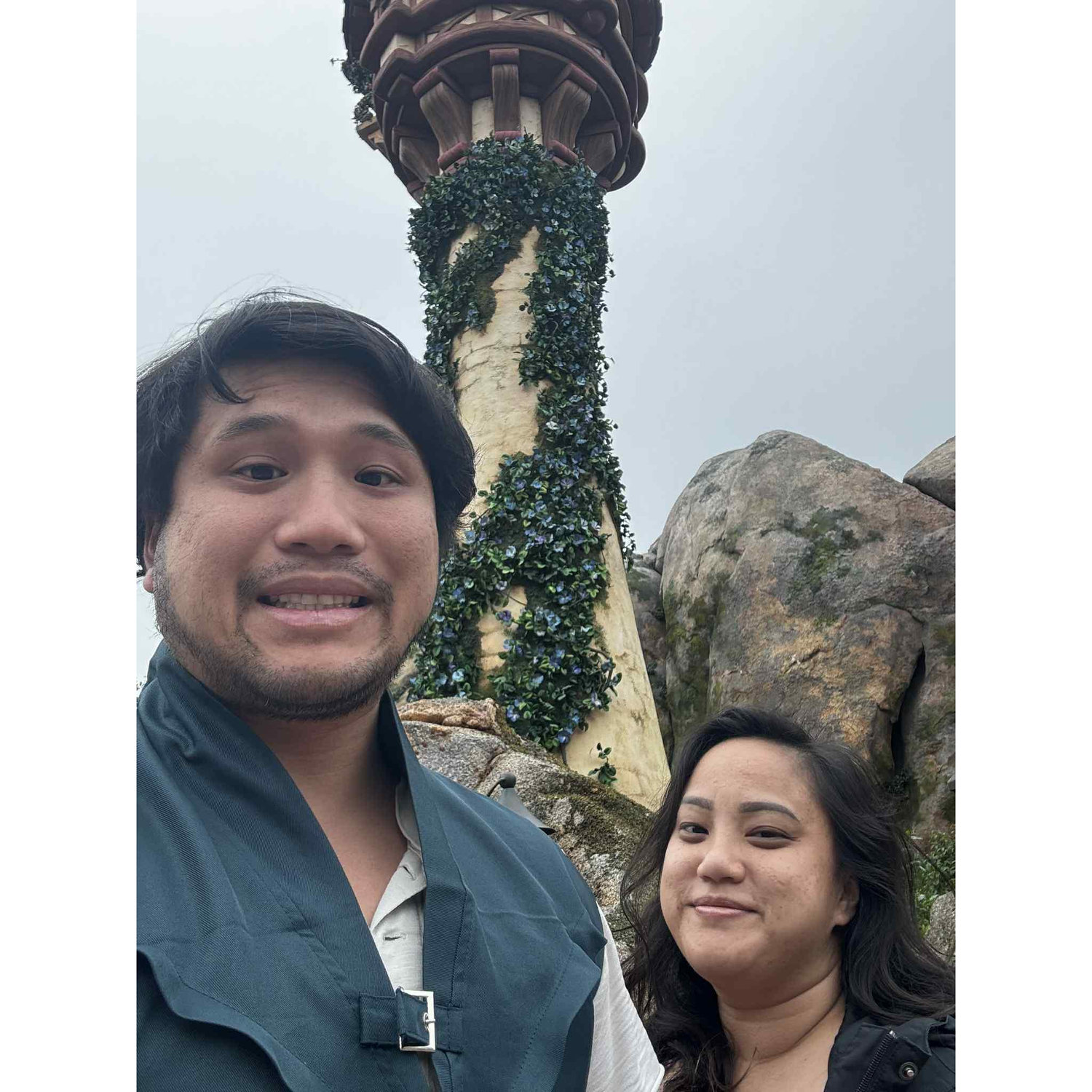 Disney Tokyo Sea, I got my own Rapunzel next to me.