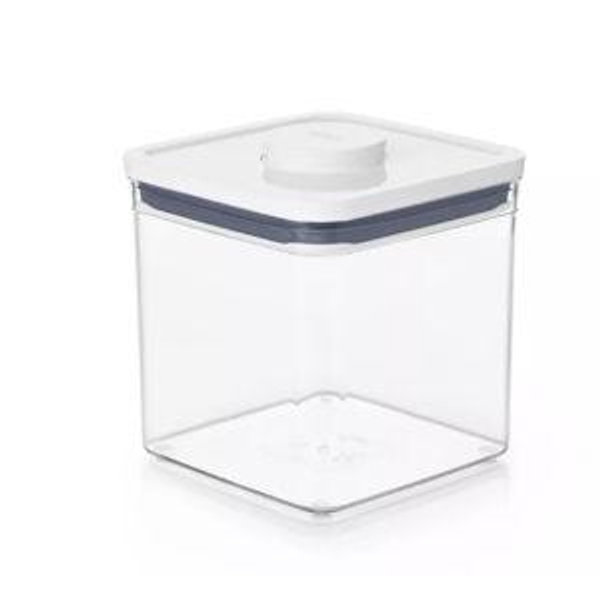 OXO POP 2.8qt Plastic Big Square Airtight Food Storage Container Clear: BPA-Free, Dishwasher-Safe, Silicone Lid