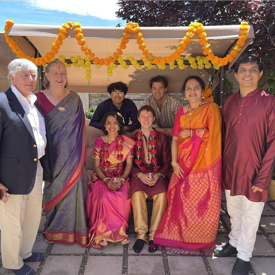 From our engagement ceremony at Aishwarya's parents' house in June 2021.