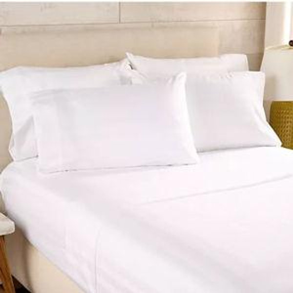 Northern Nights Wrinkle Defense Dobby Stripe Sheet Set - Color: White; Size: King