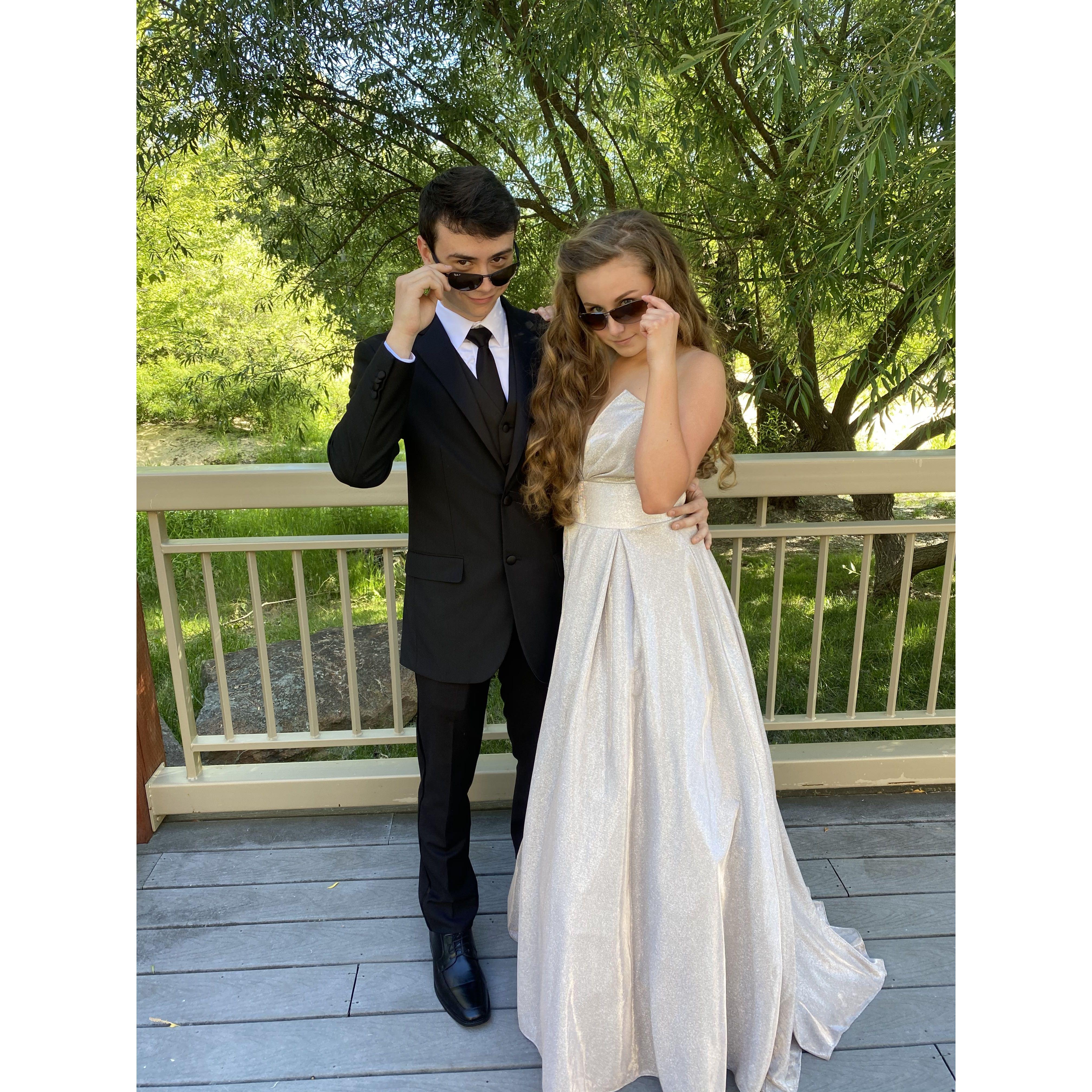 Senior prom was canceled the day-of (stupid COVID), but we still got dressed up