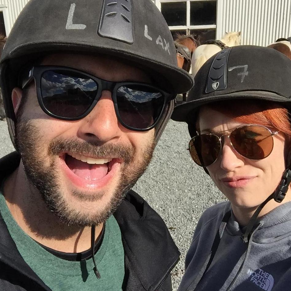 First time riding horses in Iceland!