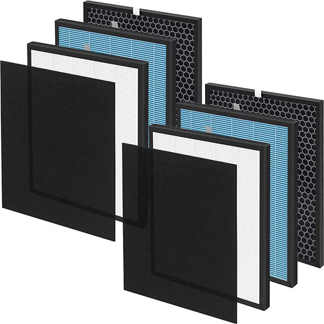 2-Set HEPA Filter Replacement Kit Compatible with Okaysou Airmax 10L Pro and Aiibot-A300 Air Purifiers