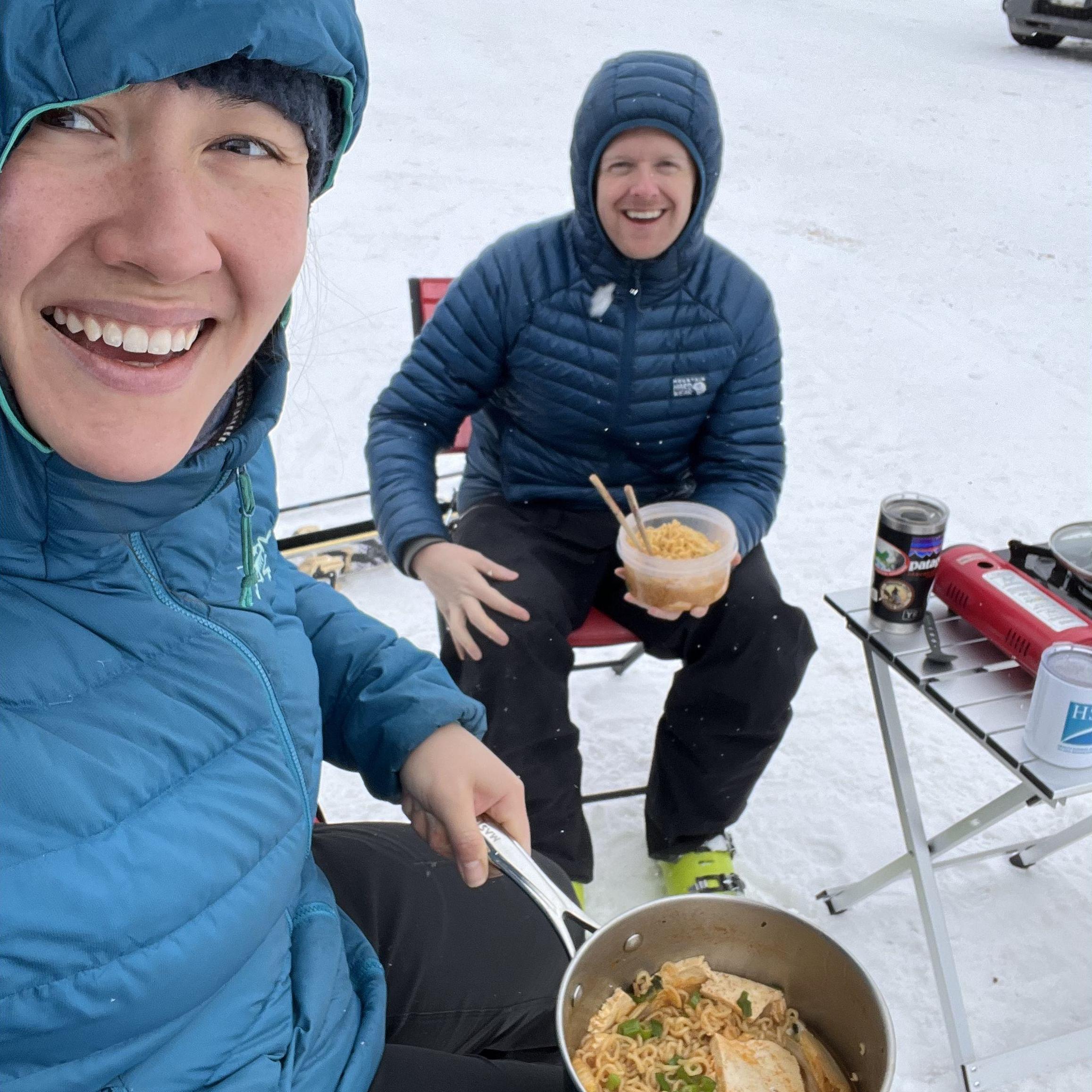 ceremonial parking lot shin ramyun - Hudson Bay Mtn