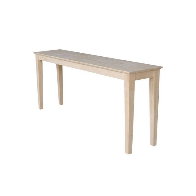 72" Shaker Table Unfinished - International Concepts