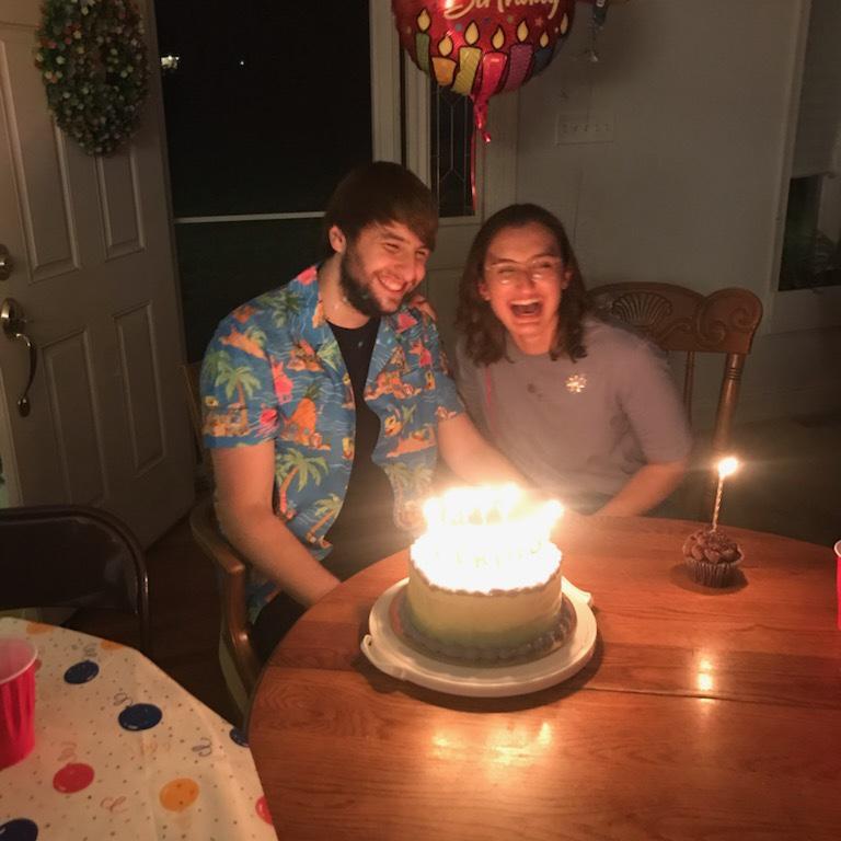 Celebrating Clay’s birthday (October 4th) and Lauren’s birthday (October 5th) together for the first time.