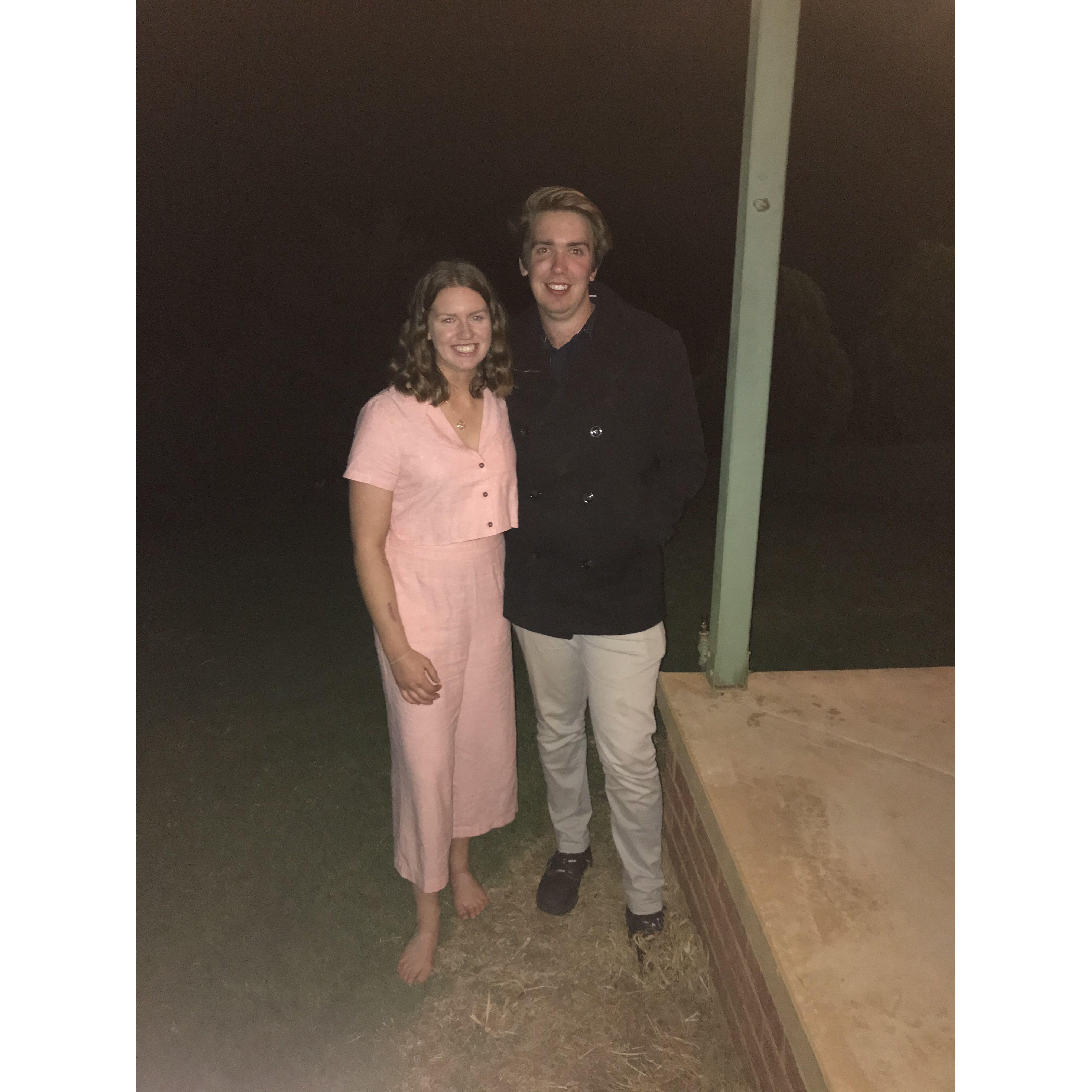 At Graces 21st, the day before Adrian asked to 'officially' be her boyfriend.