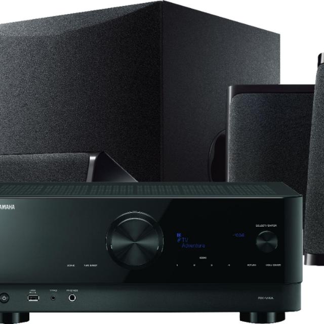 Yamaha - YHT-5960 Premium All-in-One Home Theater System with 8K HDMI and Wi-Fi - Black