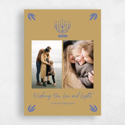 Dijon, Yellow Holiday Card - Kela