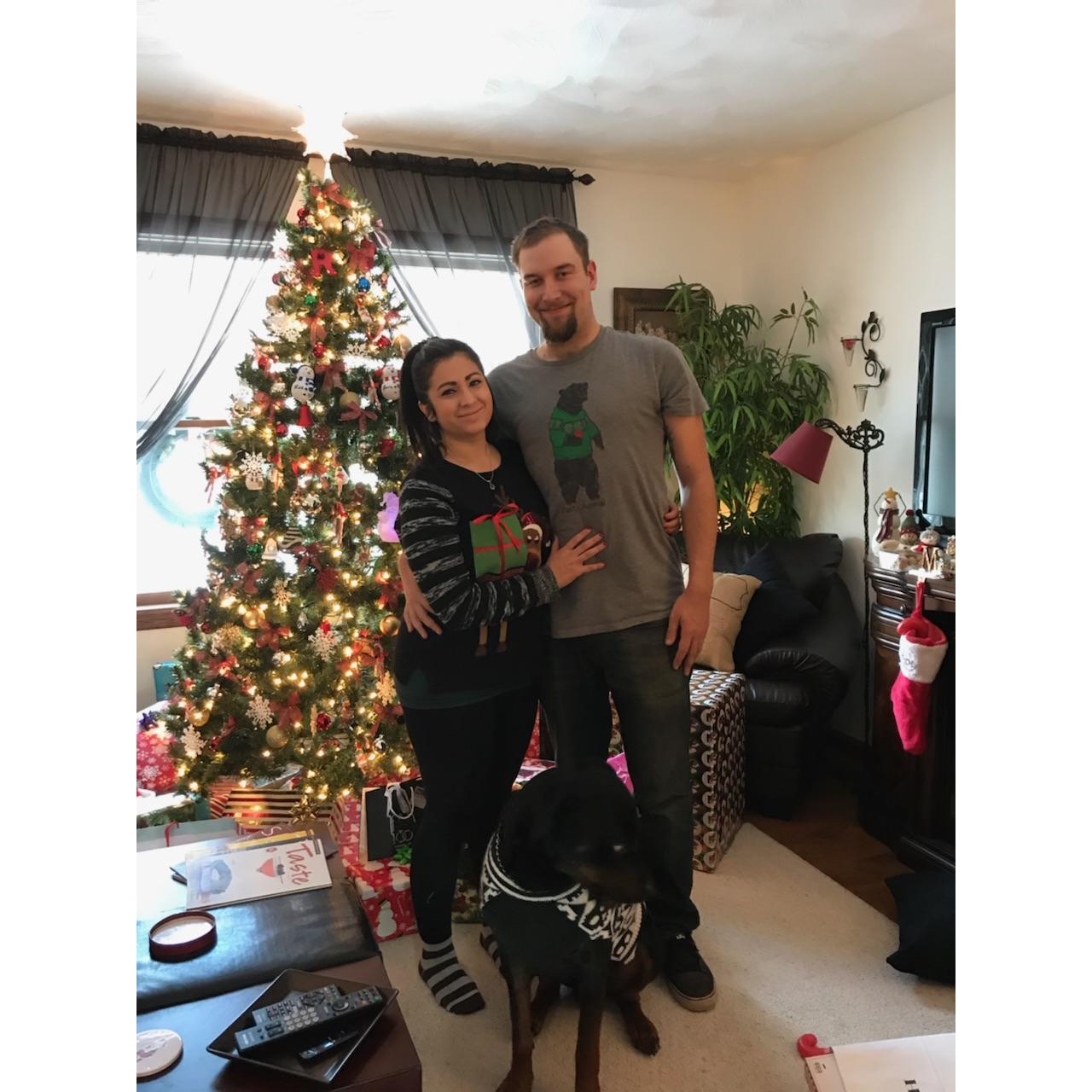 Christmas morning 2017... the morning of popping the question