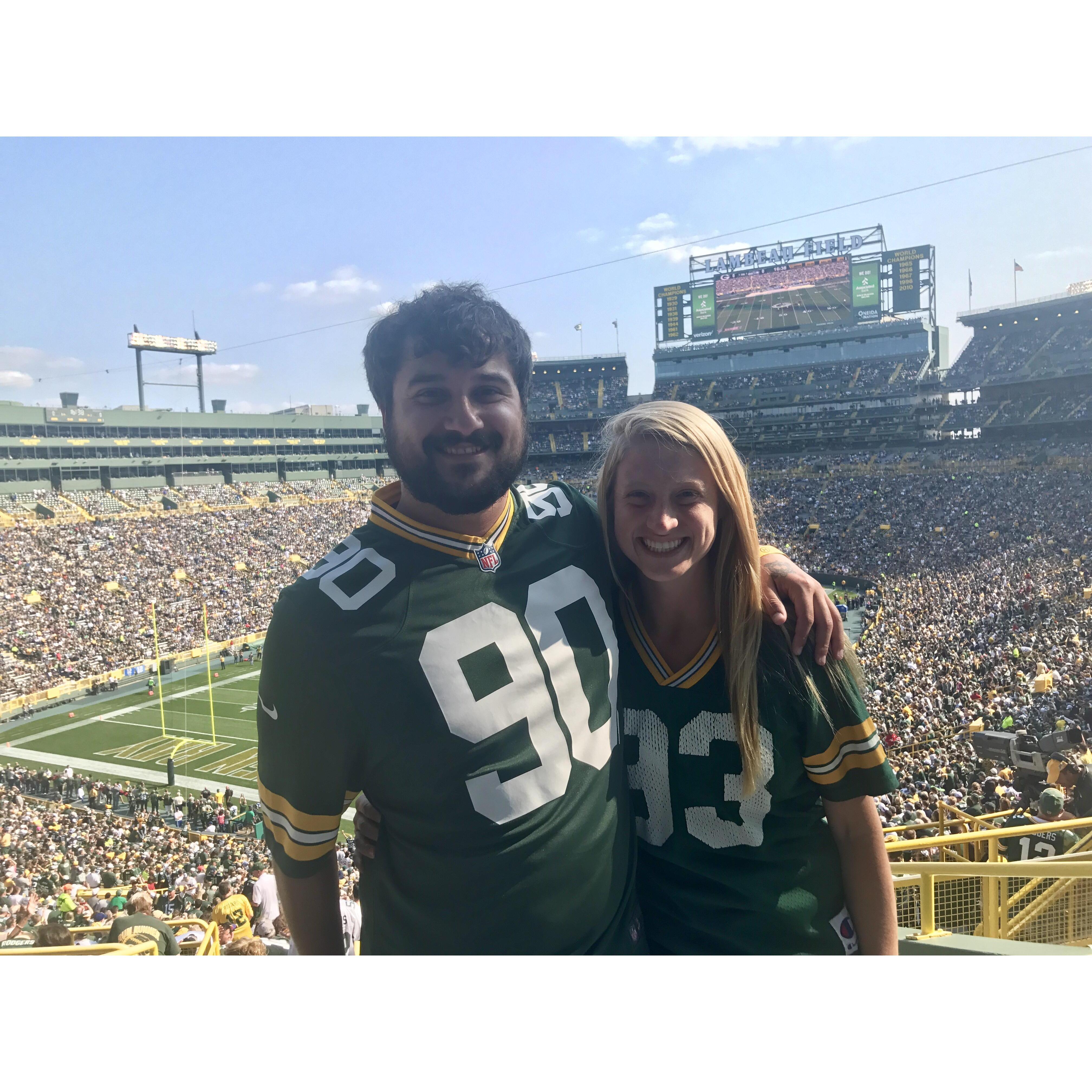Our favorite place in the world, Lambeau!