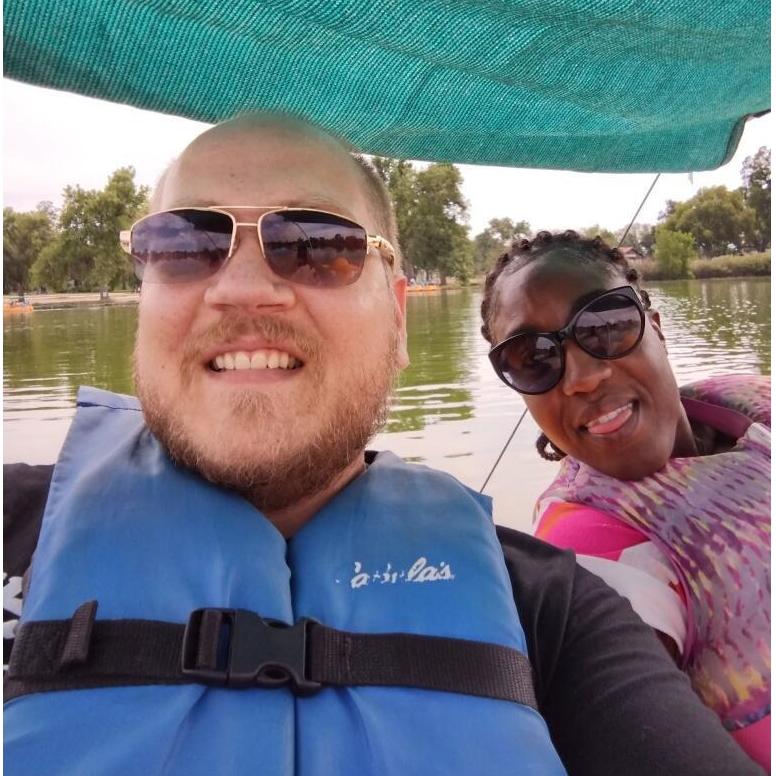 Washington Park August 2021, we decided to have a little fun on the paddle boats!
