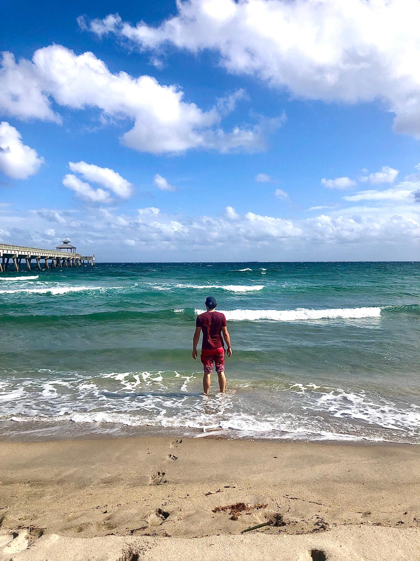 Toes in the sand.