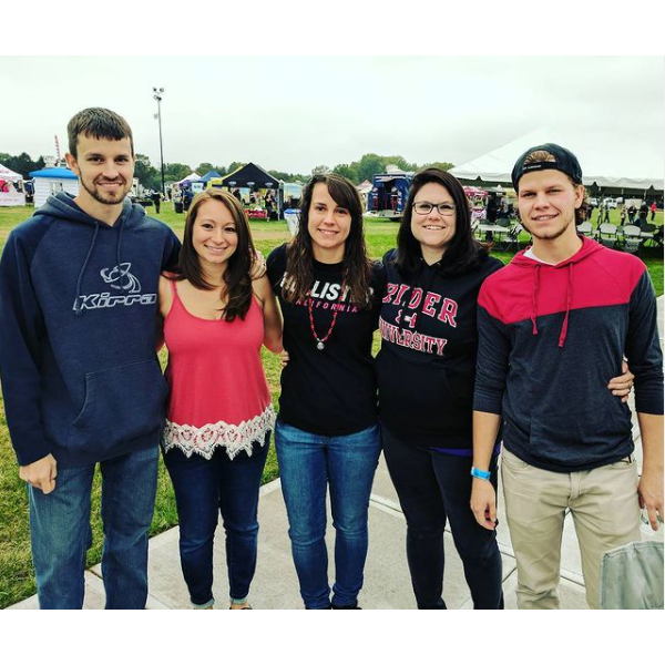 With the Latham fam.
