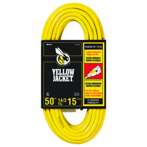 Yellow Jacket 14/3 Extension Cord with Lighted End