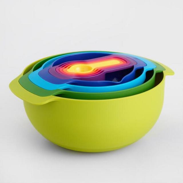 Joseph Joseph 9 Piece Nesting Bowl and Measuring Cup Set