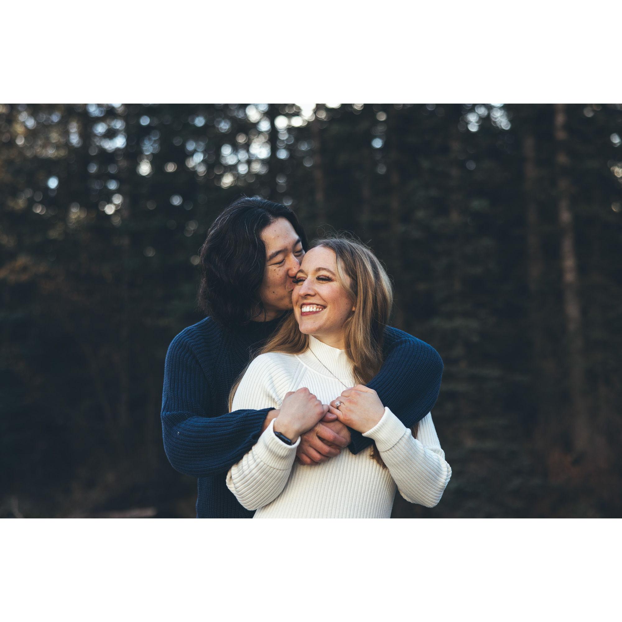 Right after we got engaged in BANFF