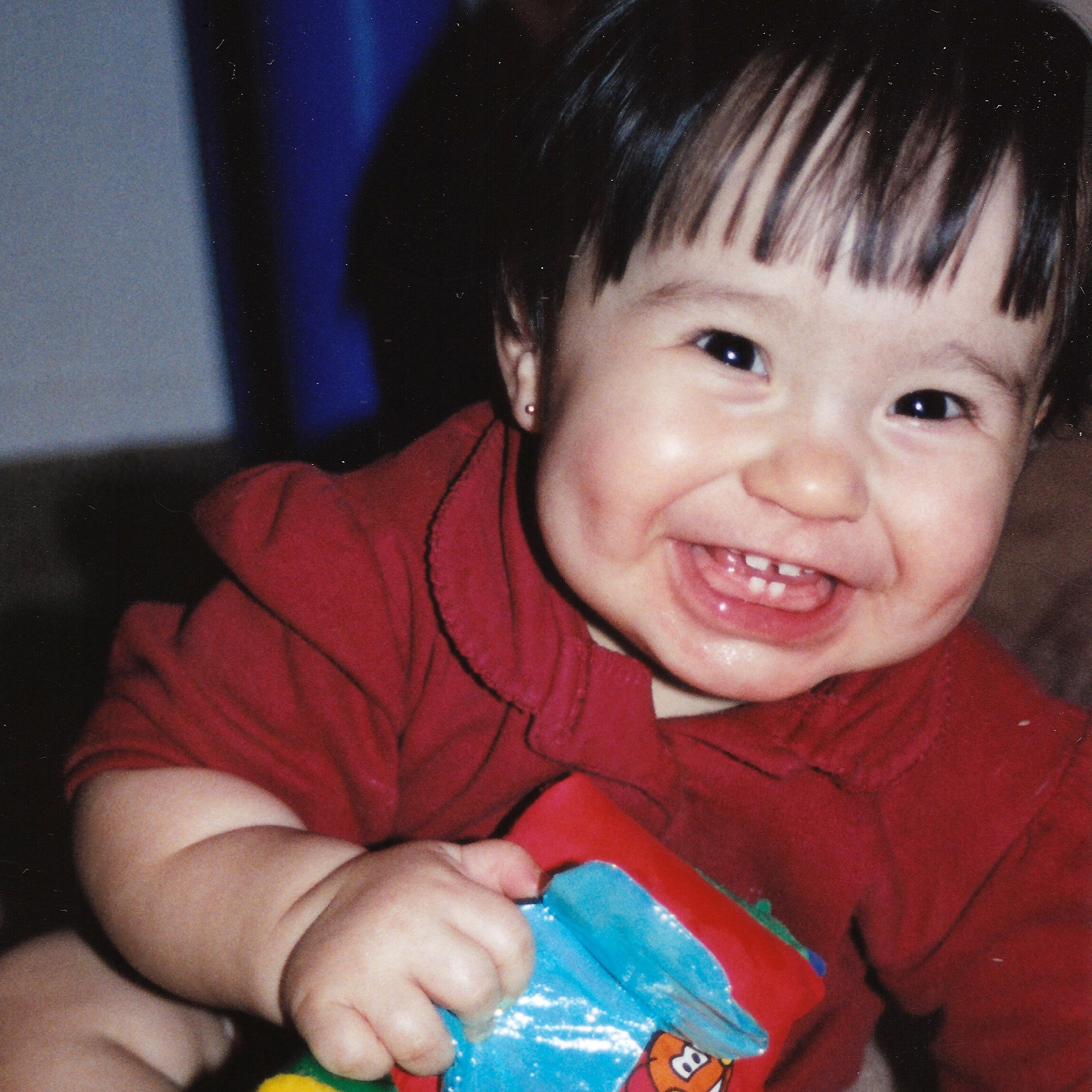 The sparkle in her eyes.  What joy!