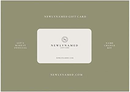 NewlyNamed Box Gift Card | Personalized Name Change After Marriage Kit