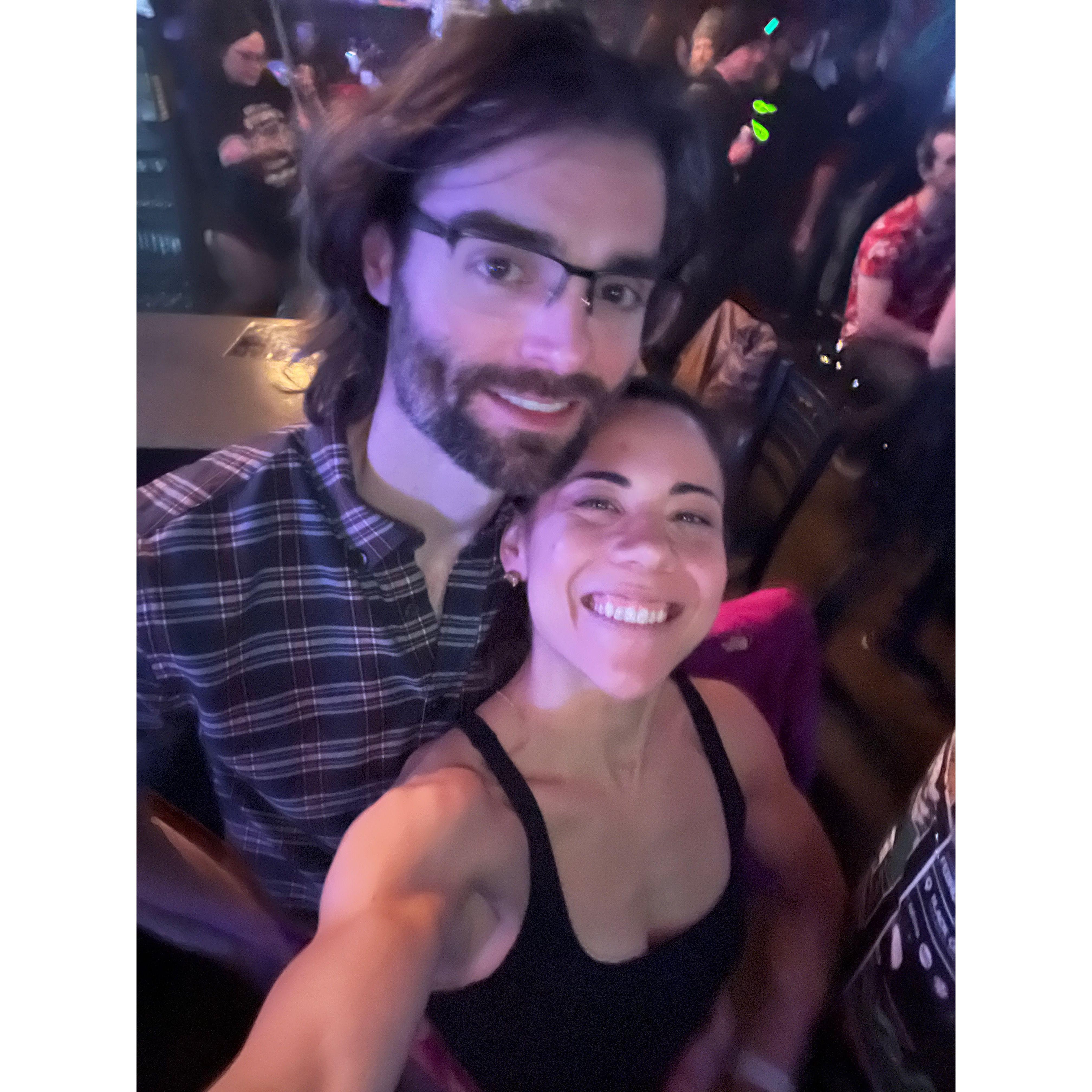 Our first concert together, Marsh. Karina texted her siblings that day that she thought this new guy she was dating would be around for a while.