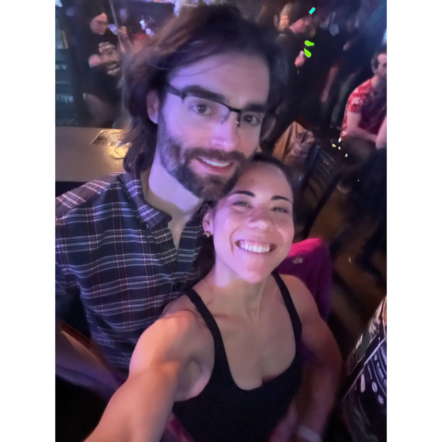 Our first concert together, Marsh. Karina texted her siblings that day that she thought this new guy she was dating would be around for a while.