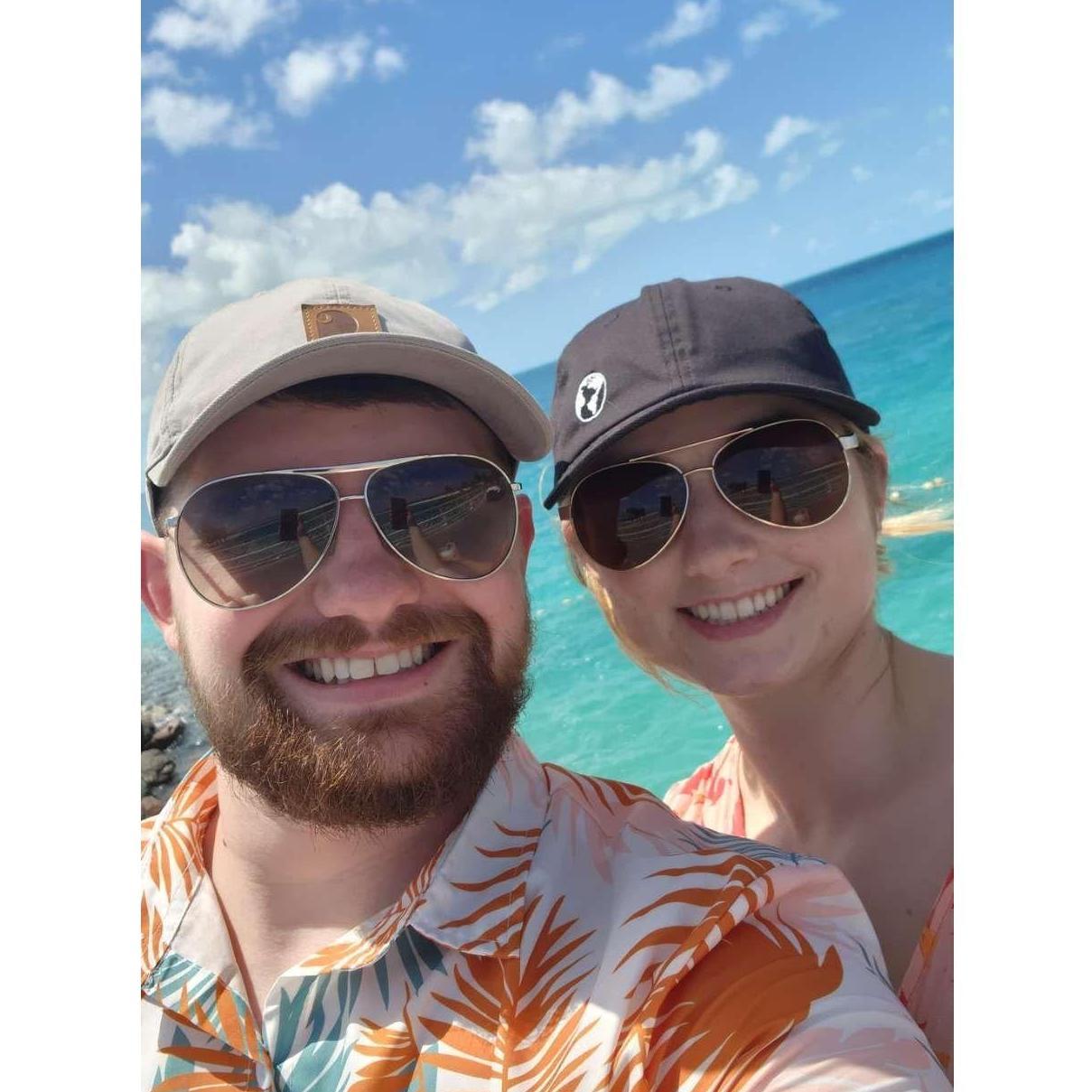 Our first spontaneous vacation with just the two of us. A 7-day cruise to the Bahama's, Costa Maya, and Cozumel Mexico.