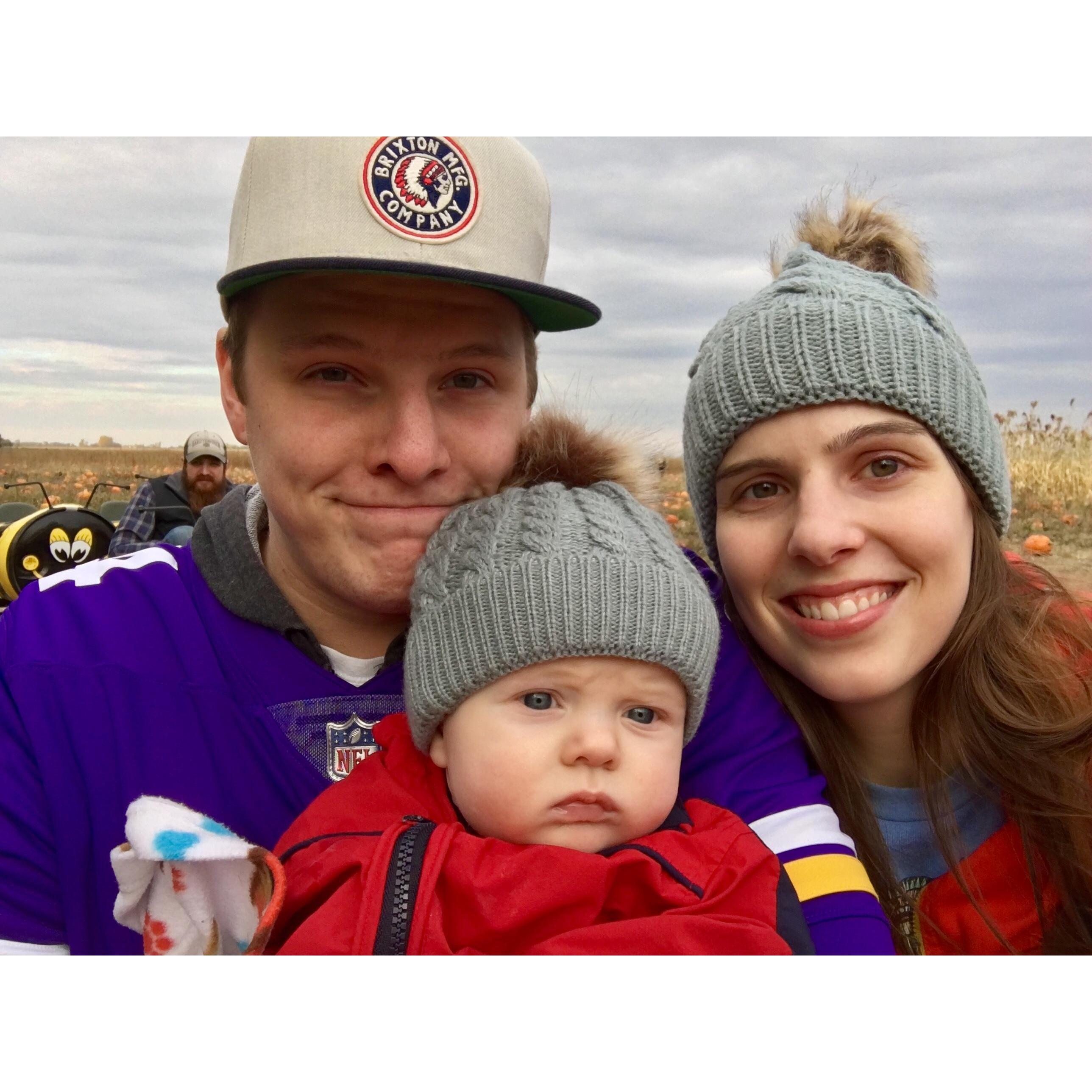Pumpkin Patch Day with Isaac