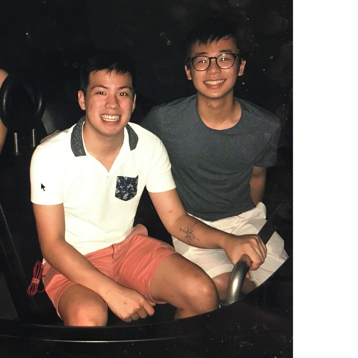 We first said "I love you" right before our friend snapped this pic of us. <3