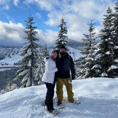 Snowshoeing outside of Seattle