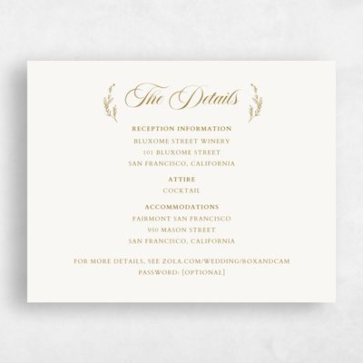 Gold, Yellow Wedding Enclosure - Eleanora